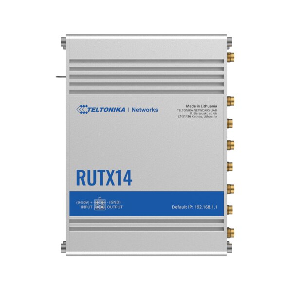 TELTONIKA RUTX14 LTE Router mit zwei integrierten LTE Modems (Dual WAN)