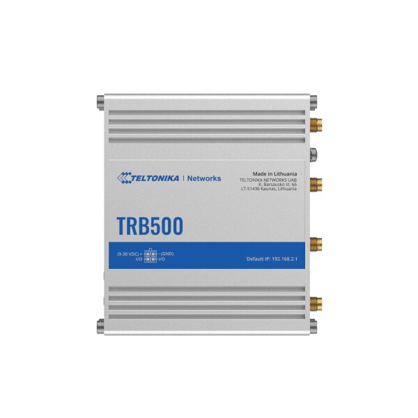 TELTONIKA TRB500 5G Gateway in Aluminiumgeh&auml;use mit RJ45 Ethernet Port