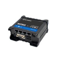 Front View of the TELTONIKA RUT955 4G router with I/O,...