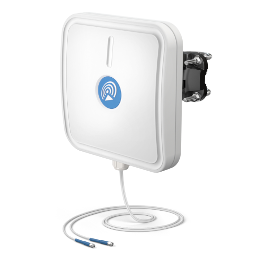 QuWireless 2x2 MIMO WLAN Richtantenne für 11ac/ax oder WiFi 6E