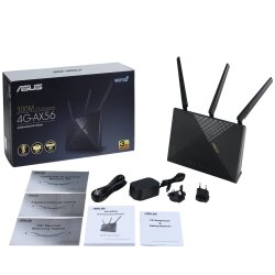 Lieferumfang und OVP des ASUS 4G-AX56 LTE Router