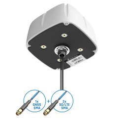 Mounting system for smooth surfaces from the marine sector