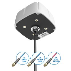 Mounting system for smooth surfaces from the marine sector