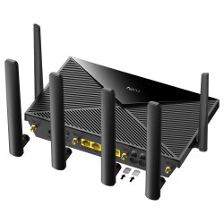 Alternative view of the black Cudy 4G router