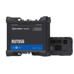 Vorderansicht des TELTONIKA RUT956 LTE Routers mit GNSS...