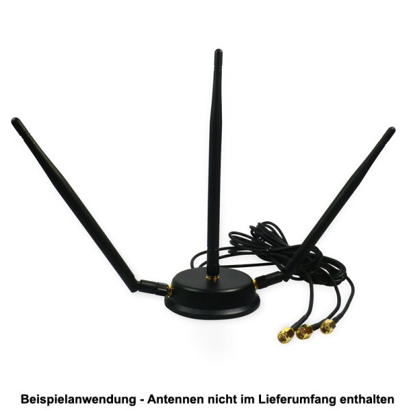 Bolwins F43C 3m WIFI RP-SMA Kabel Antenne Verlängerungskabel Adapter  Standfuß Verlängerungskabel, (300 cm)