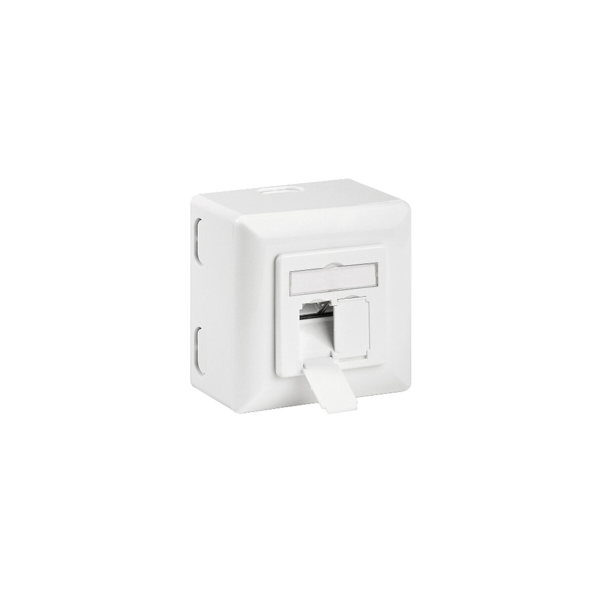 RJ45 Network Socket - Shielded Surface Mounted Double Wall Socket with  CAT6A Ethernet LAN Cable Port for Network Cable