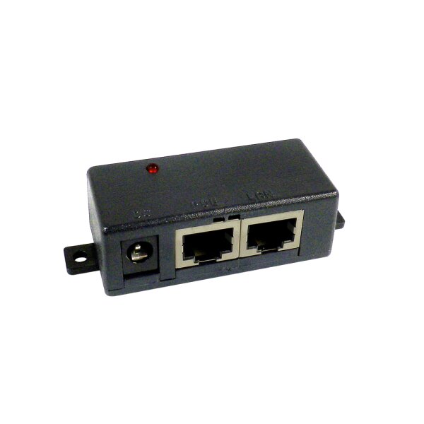 Passive PoE Injector / Adapter - Fast Ethernet, LED