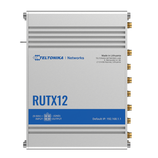 TELTONIKA RUTX12 LTE Router mit zwei integrierten LTE Modems (Dual WAN)